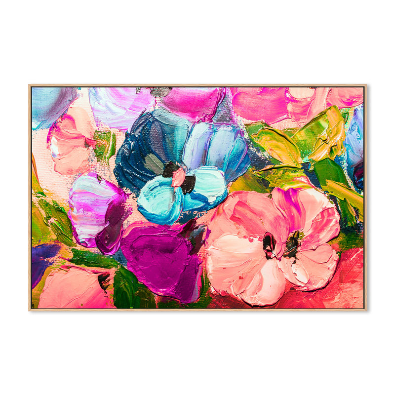A Floral Assortment, Hand-Painted Canvas