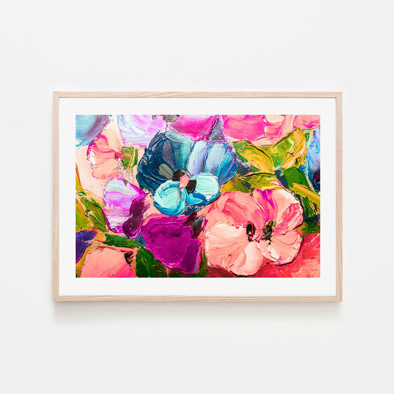 A Floral Assortment, Hand-Painted Canvas