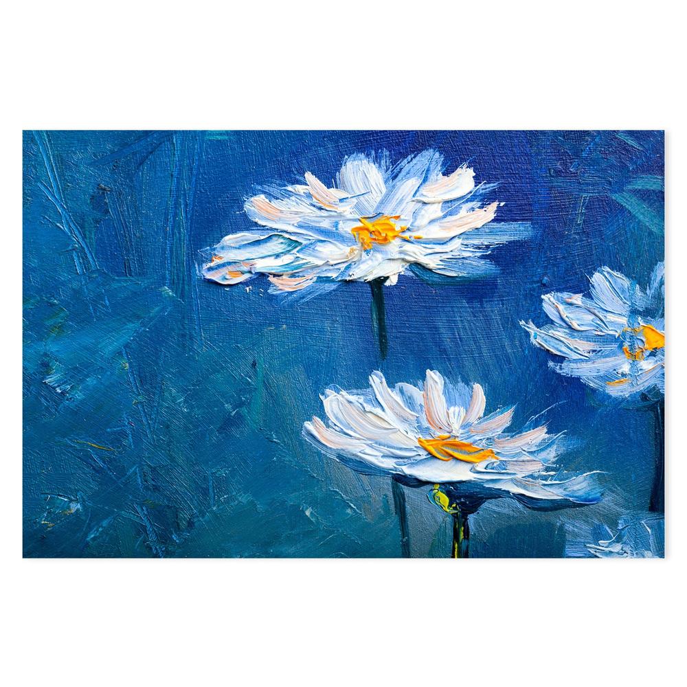 Daisy Waves, Hand-Painted Canvas