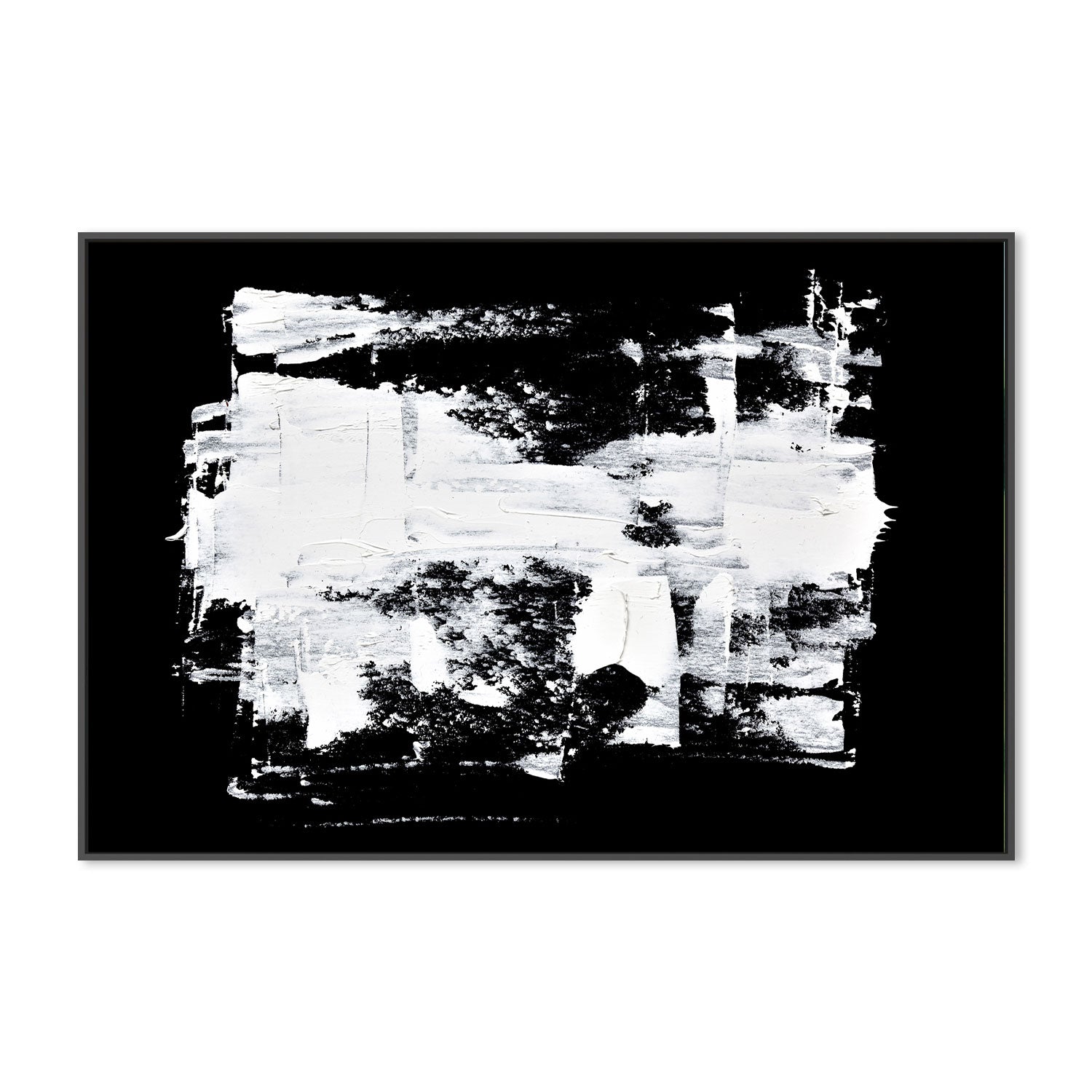 Chiaroscuro, Style B, Hand-Painted Canvas