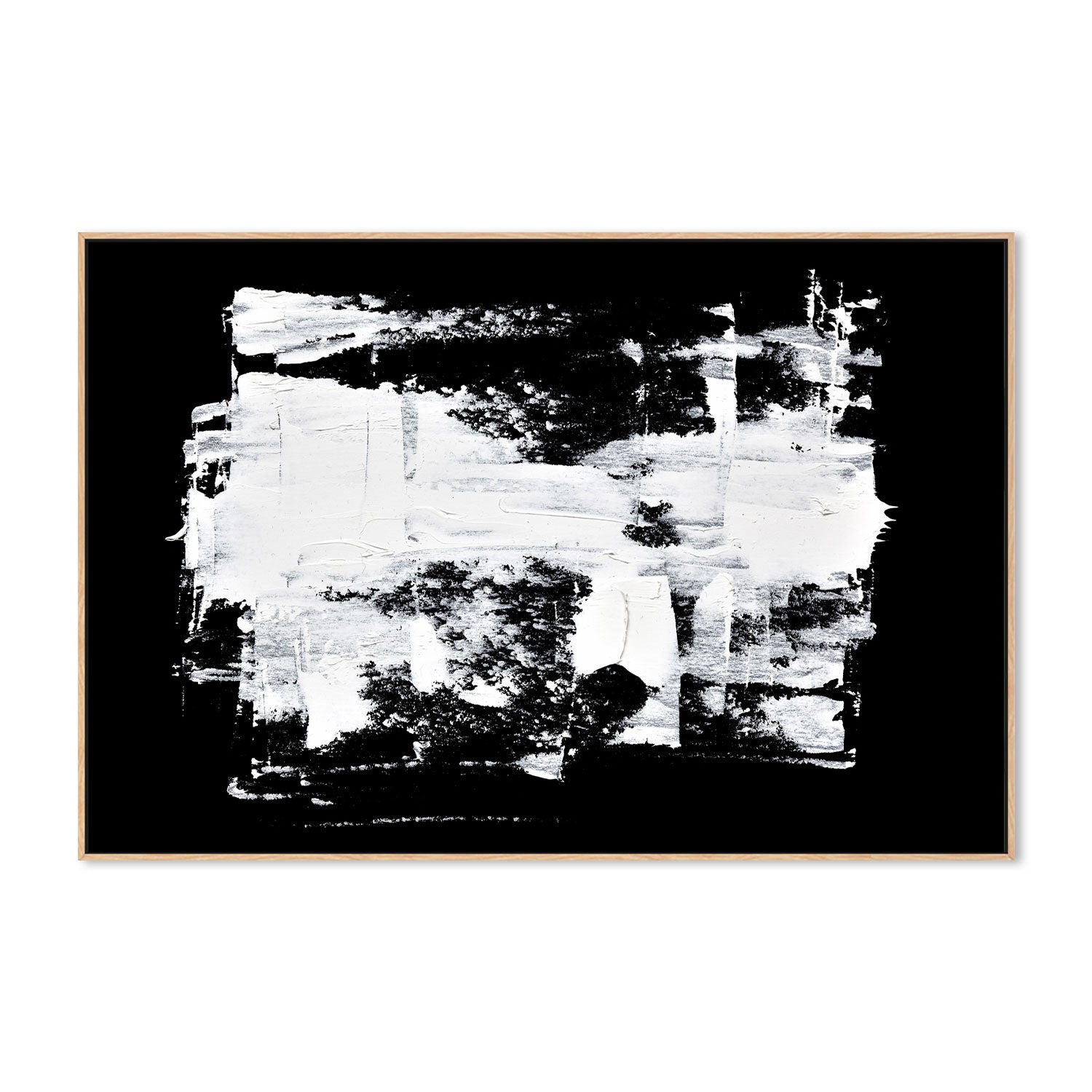 Chiaroscuro, Style B, Hand-Painted Canvas