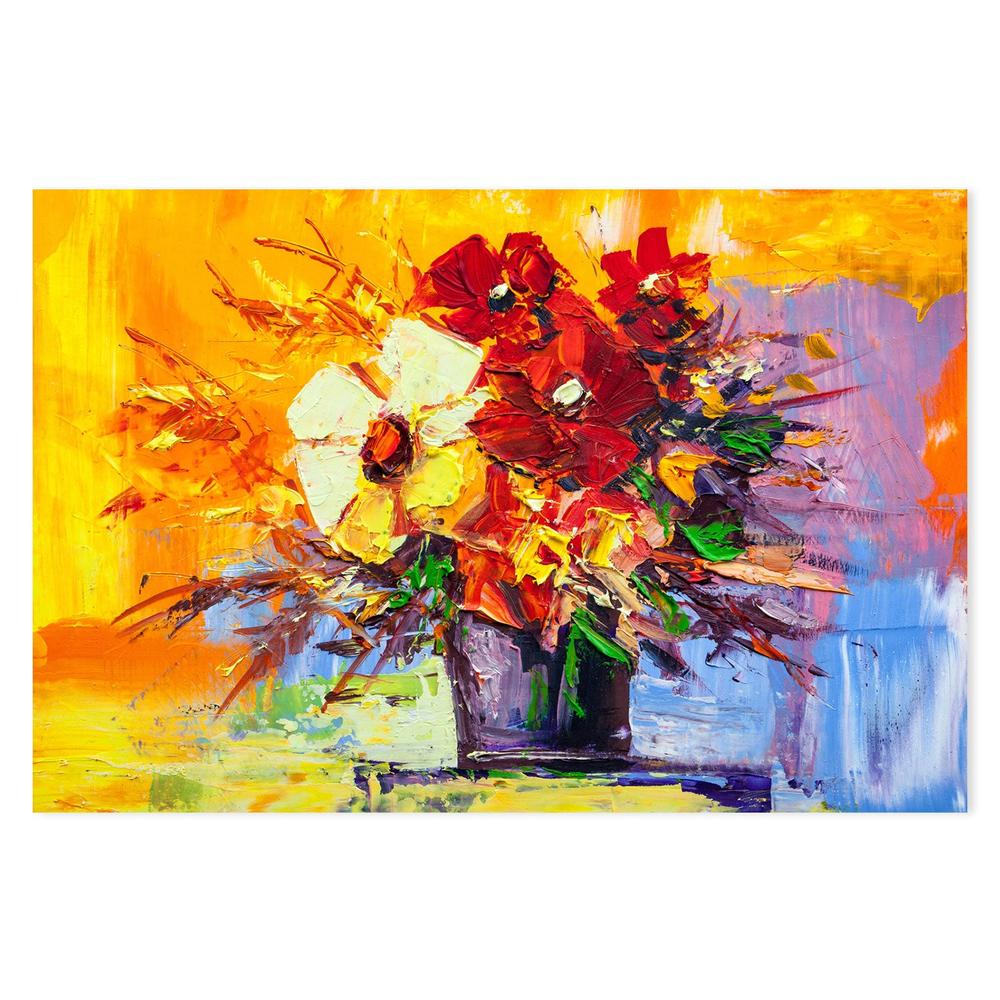 Sunset Bouquet, Hand-Painted Canvas