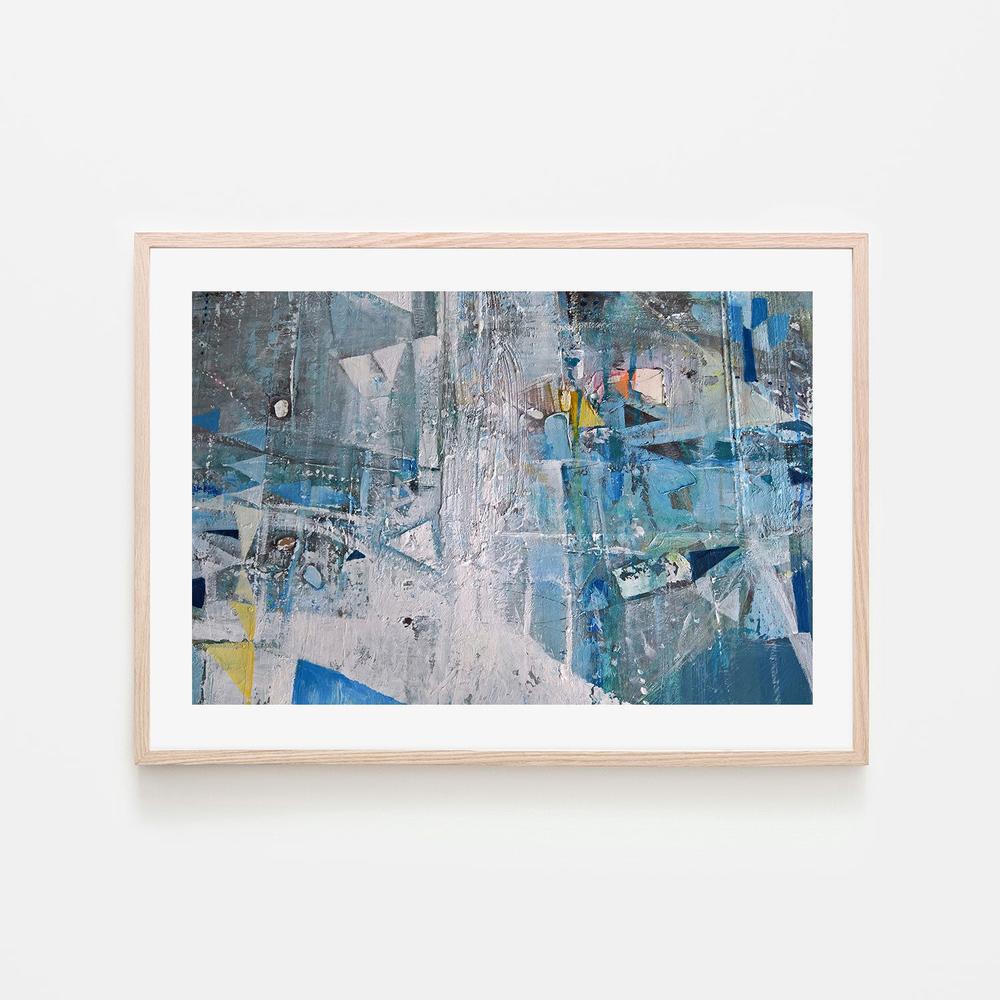 Geometric Eccentricity, Style B, Hand-Painted Canvas