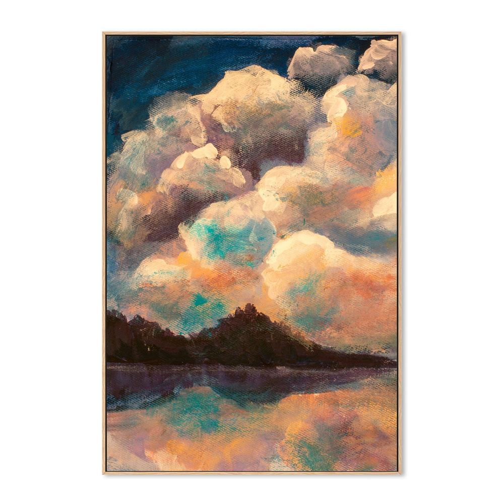 Pastel Clouds, Hand-Painted Canvas