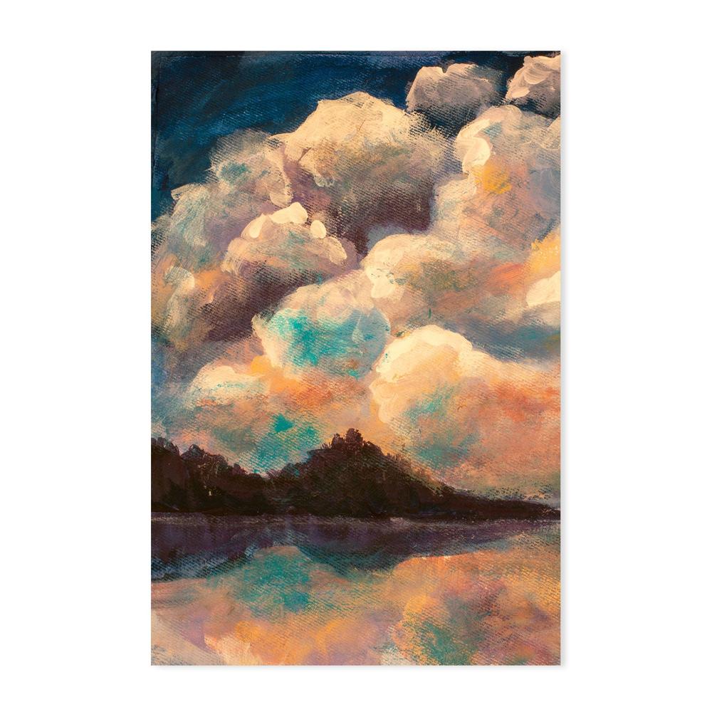 Pastel Clouds, Hand-Painted Canvas
