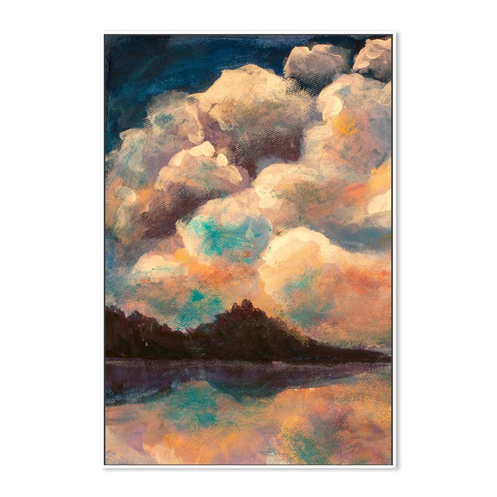 Pastel Clouds, Hand-Painted Canvas