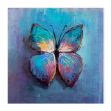 The Blue Butterfly, Style A, Hand-Painted Canvas