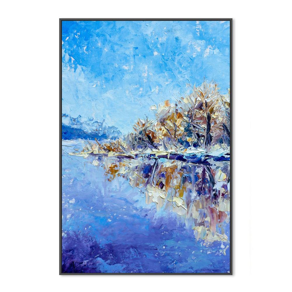 Blue Sky II, Hand-Painted Canvas