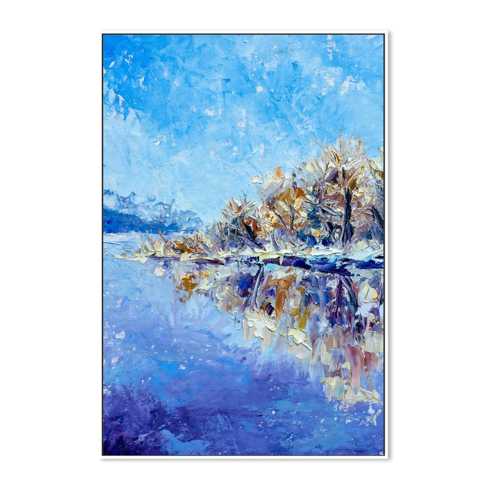 Blue Sky II, Hand-Painted Canvas