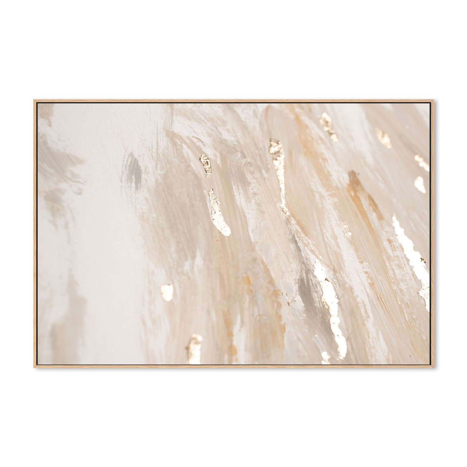 Naturally Neutral, Hand-Painted Canvas