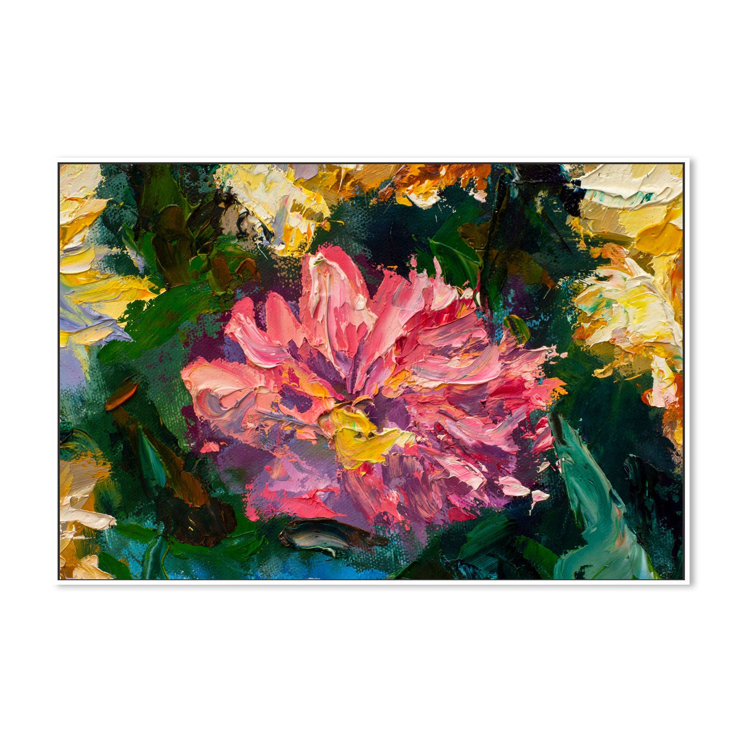 Peering Through The Bushes, Style A, Hand-Painted Canvas