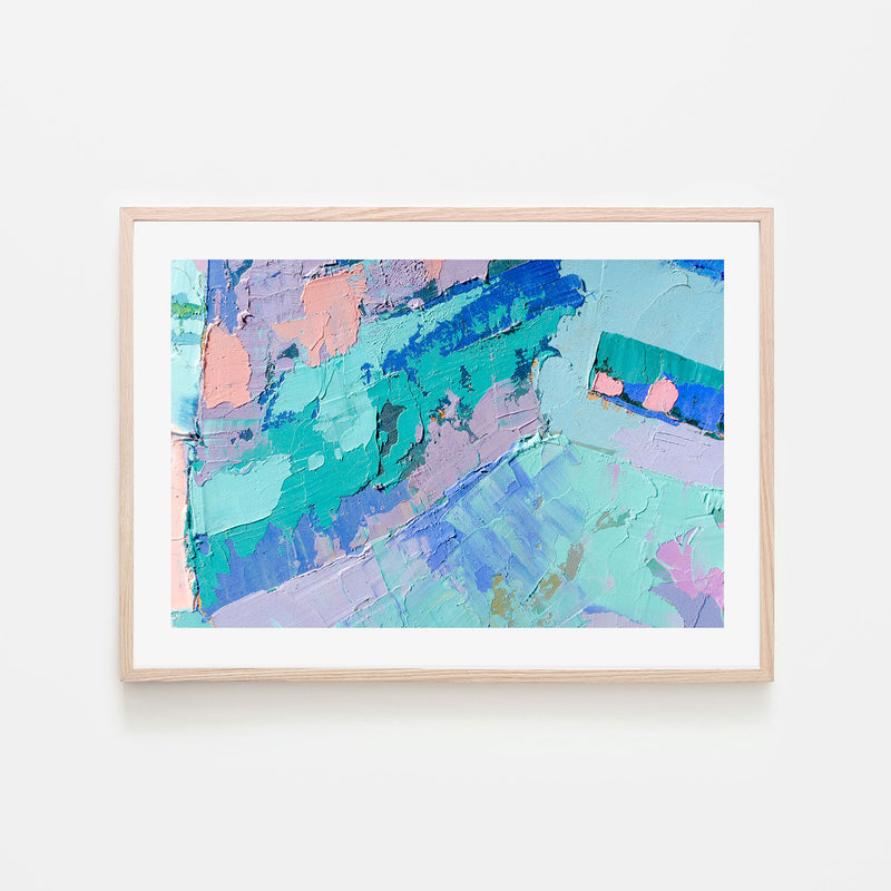 Pastel Days, Style B, Hand-Painted Canvas