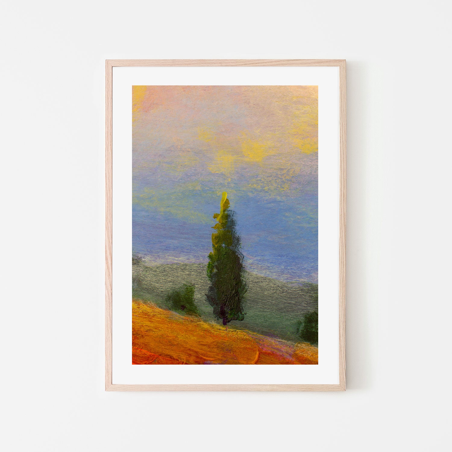 Lonesome Tree, Hand-Painted Canvas
