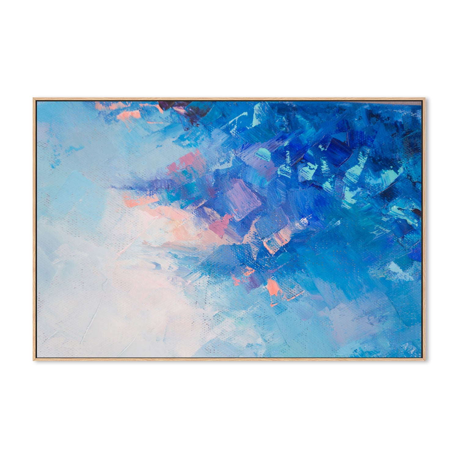 Into The Pastel Sky, Hand-Painted Canvas