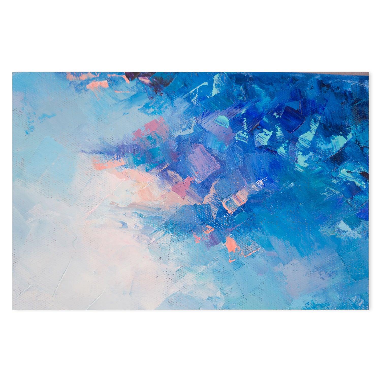 Into The Pastel Sky, Hand-Painted Canvas