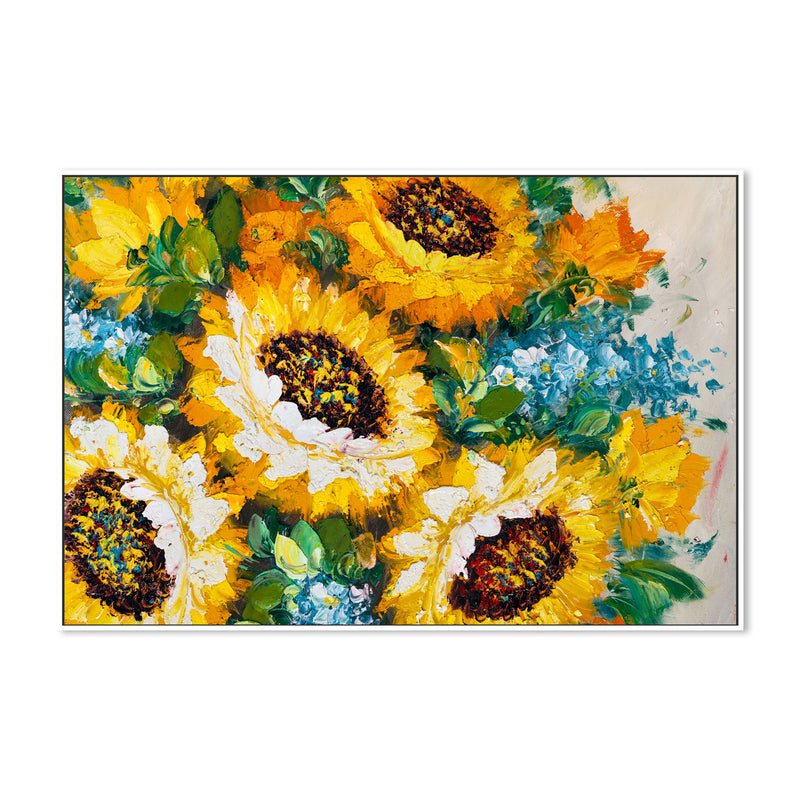 Daylight Daisies, Hand-Painted Canvas