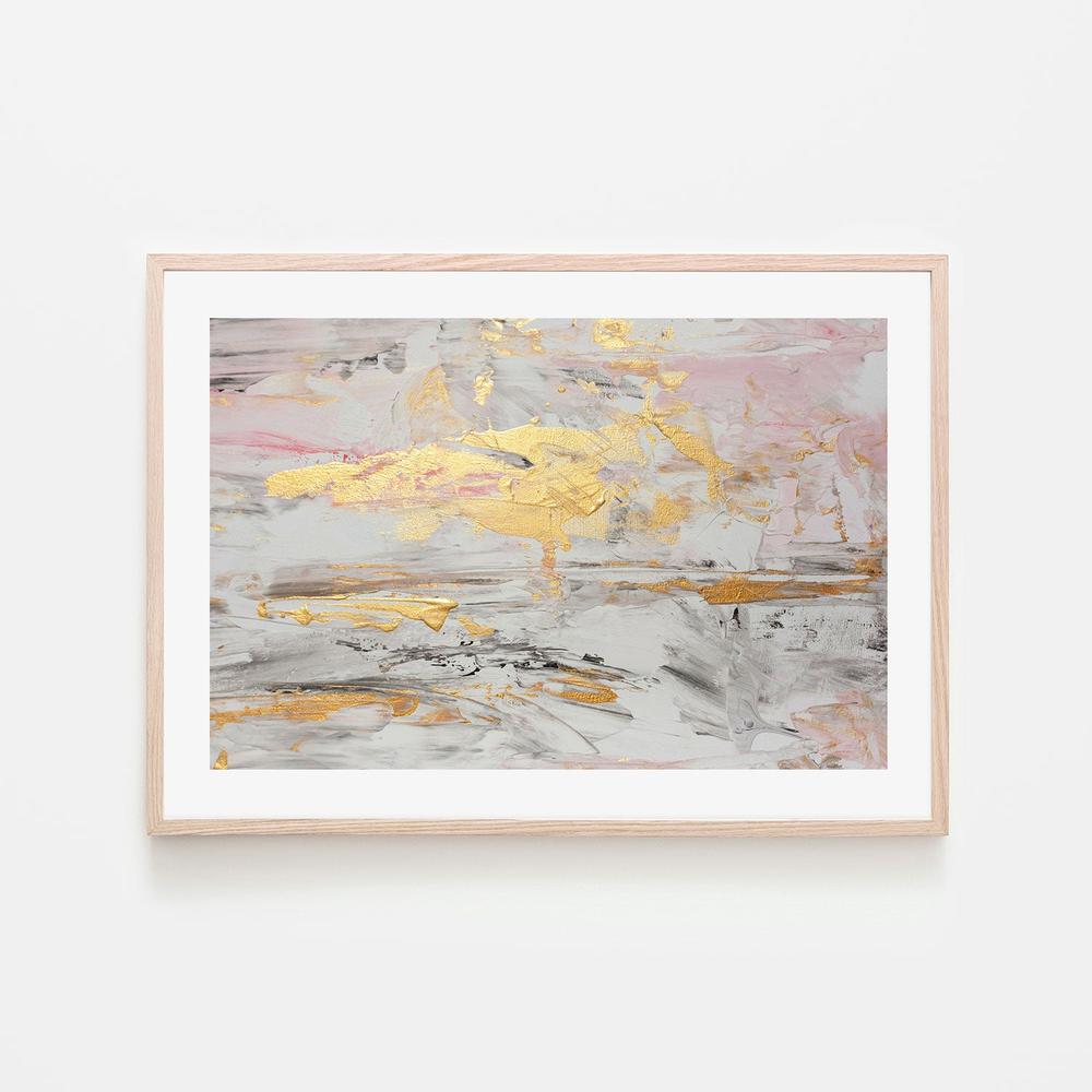 Blushing Gold, Hand-Painted Canvas