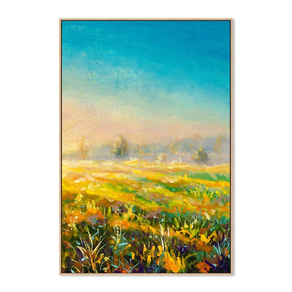 Blue Sky Ahead, Hand-Painted Canvas