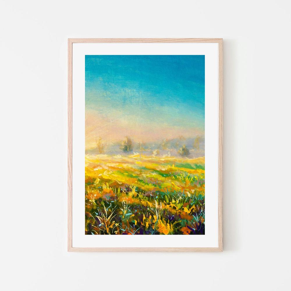 Blue Sky Ahead, Hand-Painted Canvas