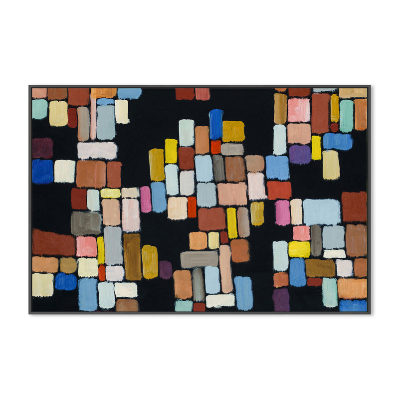 Connect The Blocks, Hand-Painted Canvas