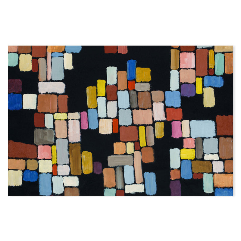 Connect The Blocks, Hand-Painted Canvas