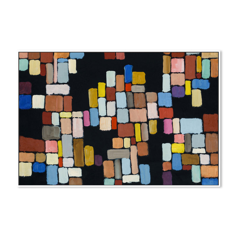 Connect The Blocks, Hand-Painted Canvas