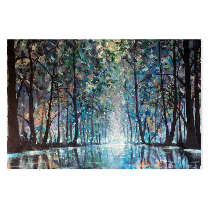 A Forests Reflection, Style A, Hand-Painted Canvas