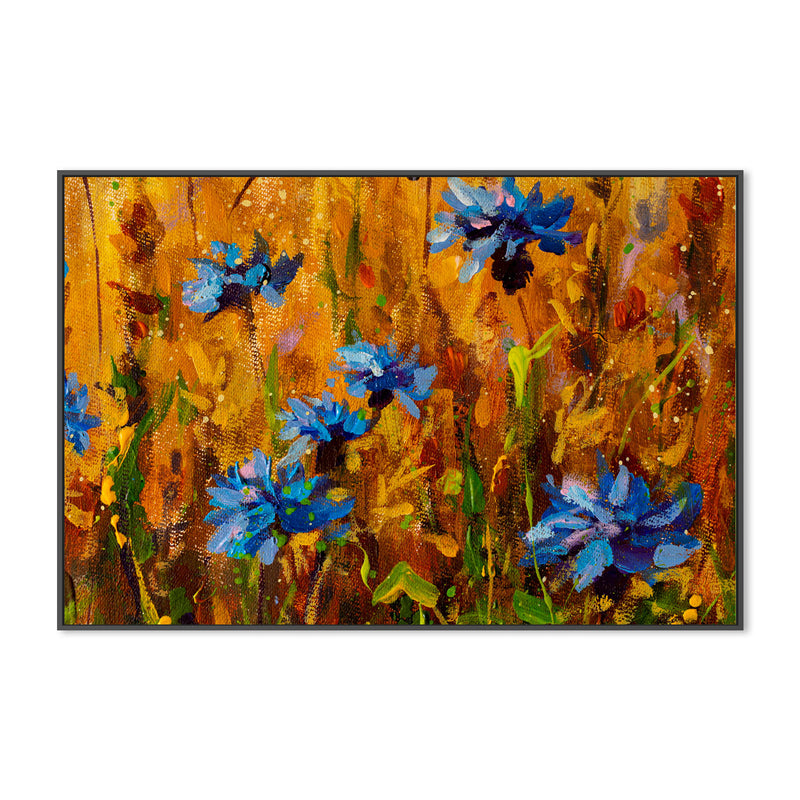 Blue With Envy, Hand-Painted Canvas