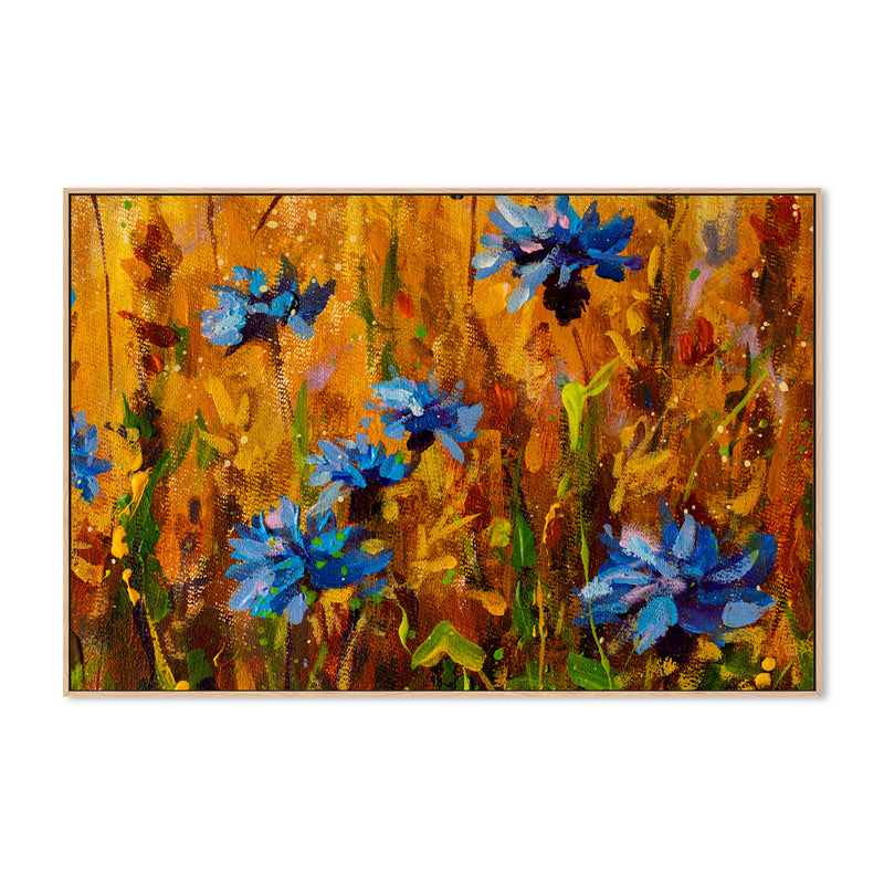 Blue With Envy, Hand-Painted Canvas