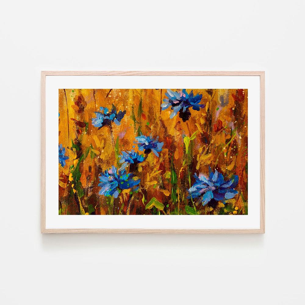Blue With Envy, Hand-Painted Canvas