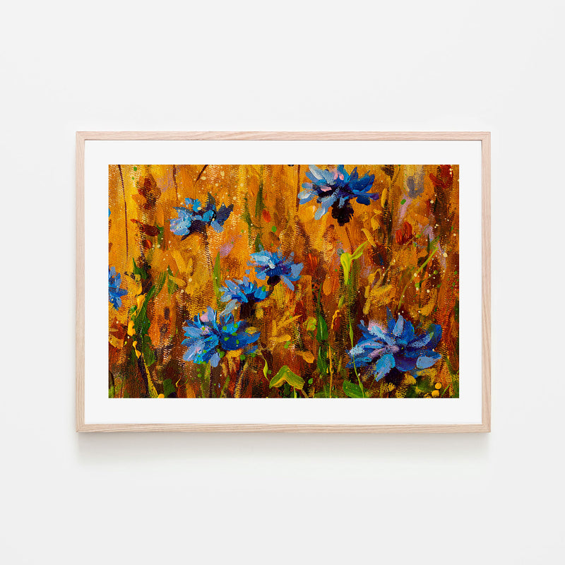 Blue With Envy, Hand-Painted Canvas