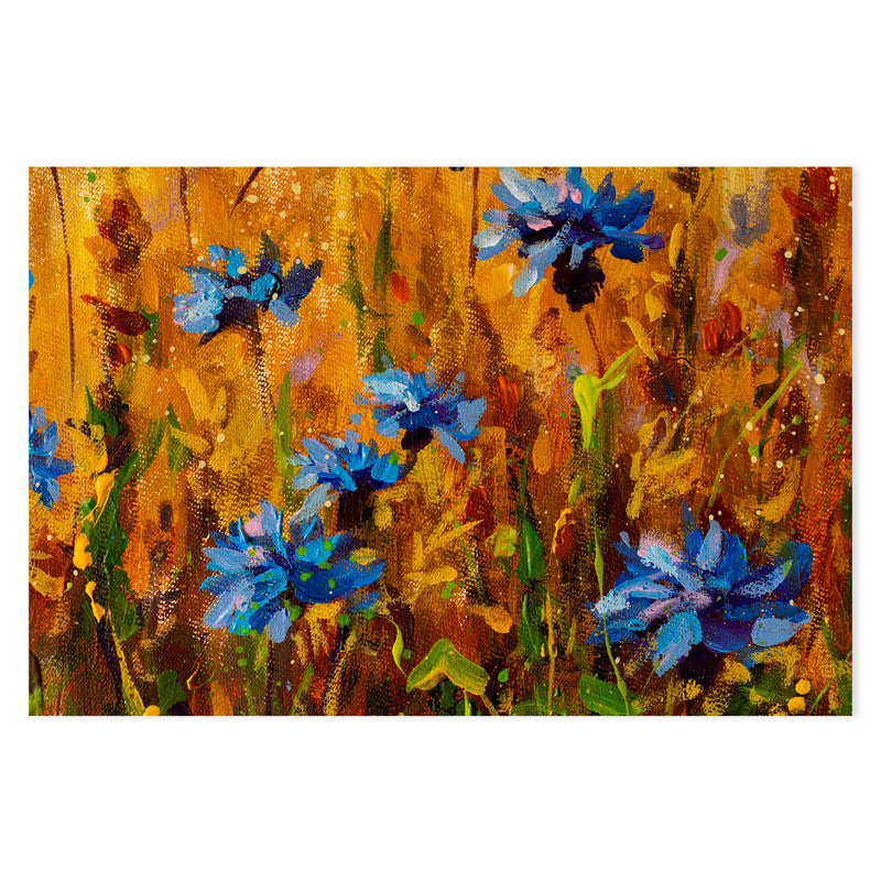 Blue With Envy, Hand-Painted Canvas