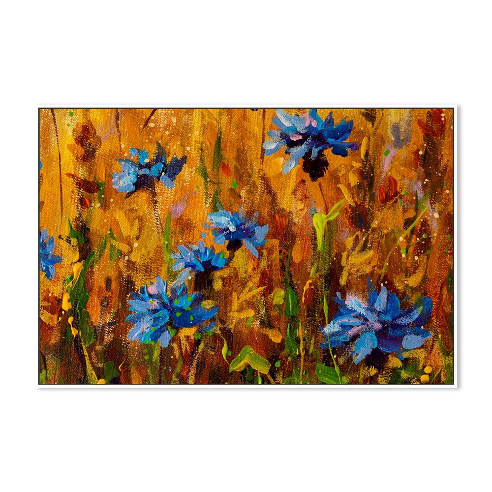 Blue With Envy, Hand-Painted Canvas