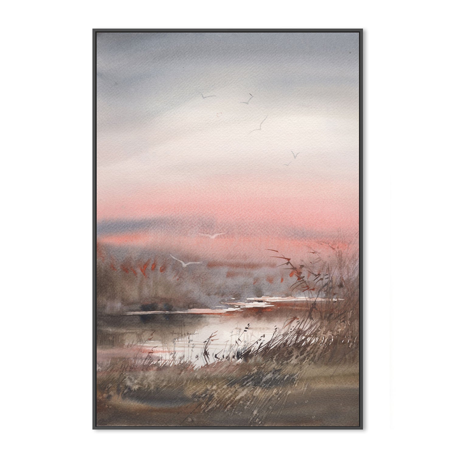 Pink Hues, Style A, Hand-Painted Canvas