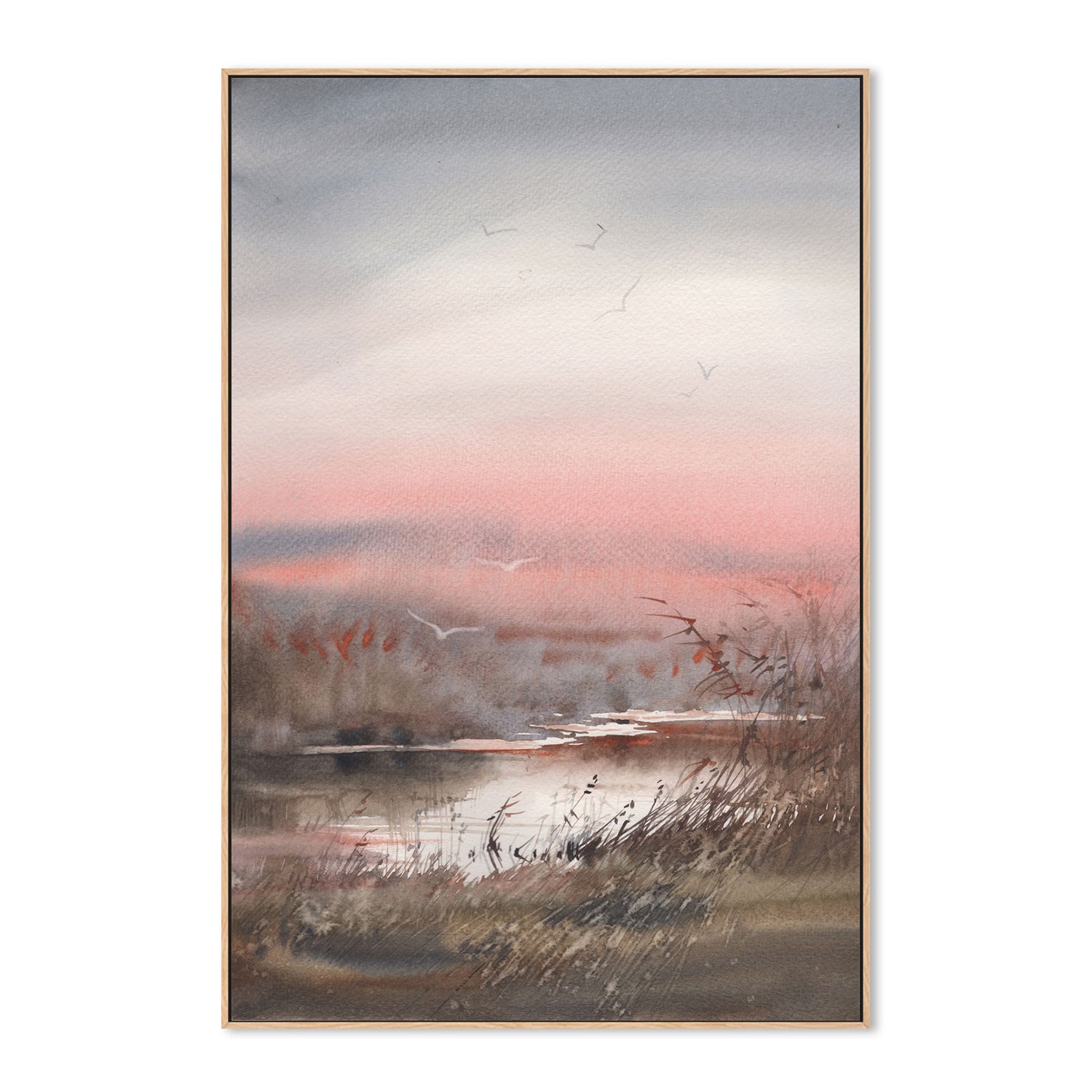 Pink Hues, Style A, Hand-Painted Canvas
