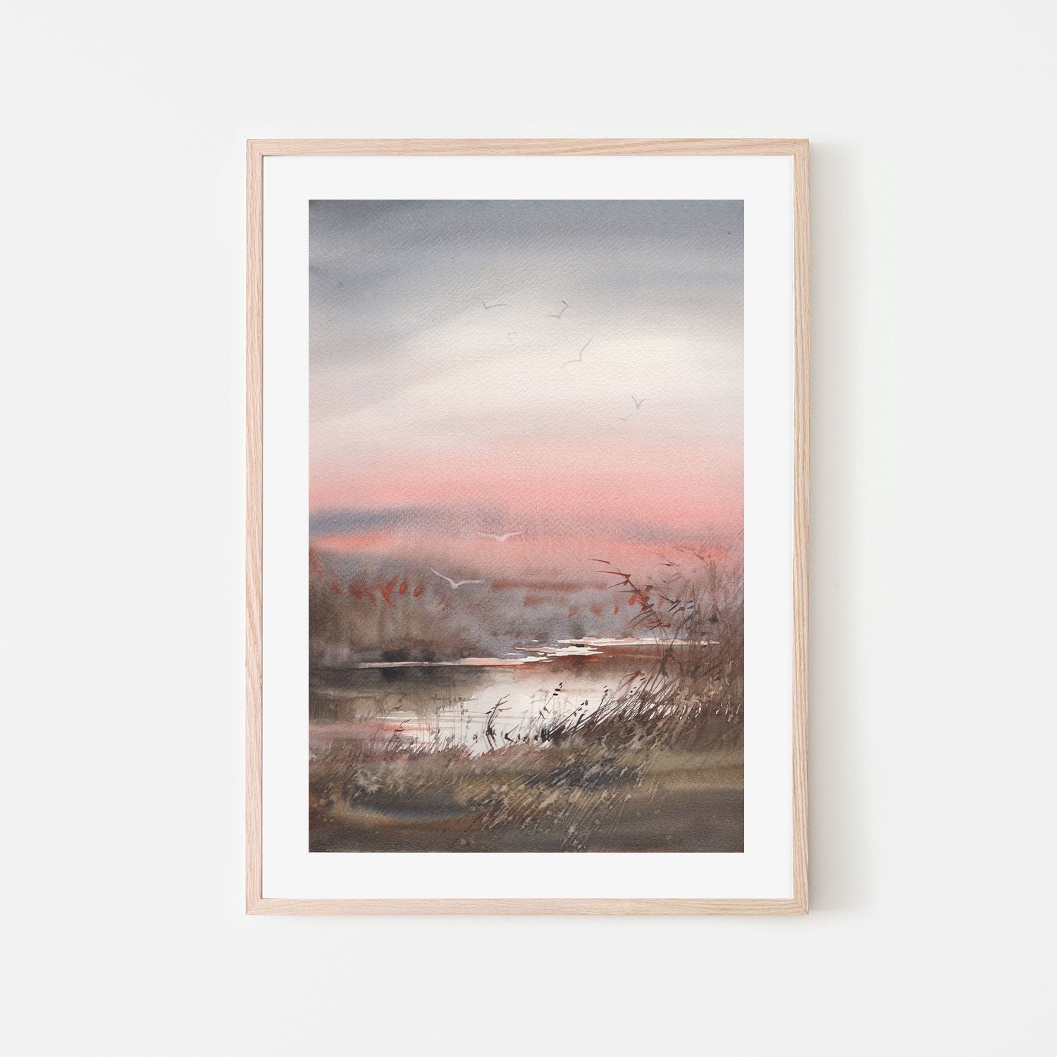 Pink Hues, Style A, Hand-Painted Canvas