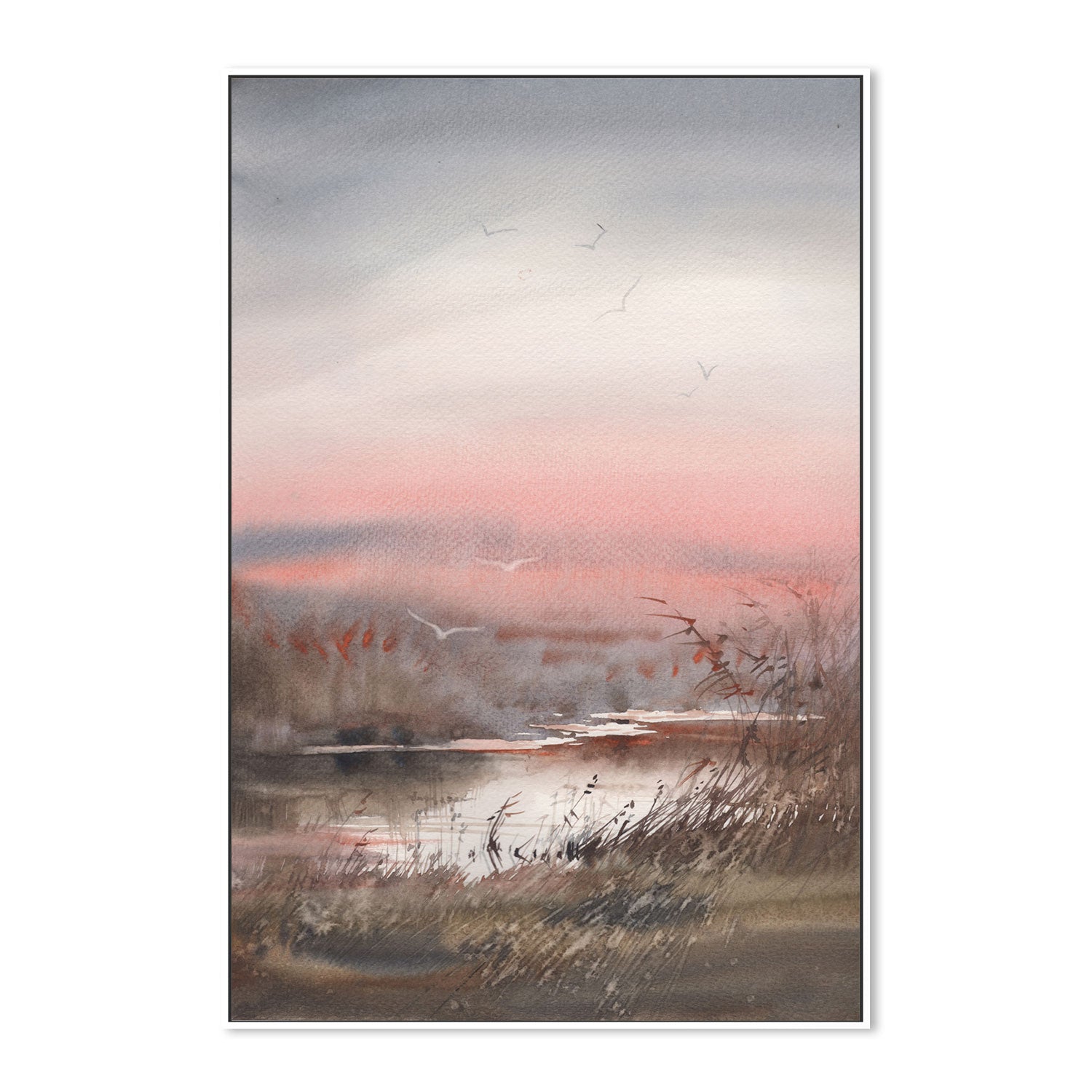 Pink Hues, Style A, Hand-Painted Canvas