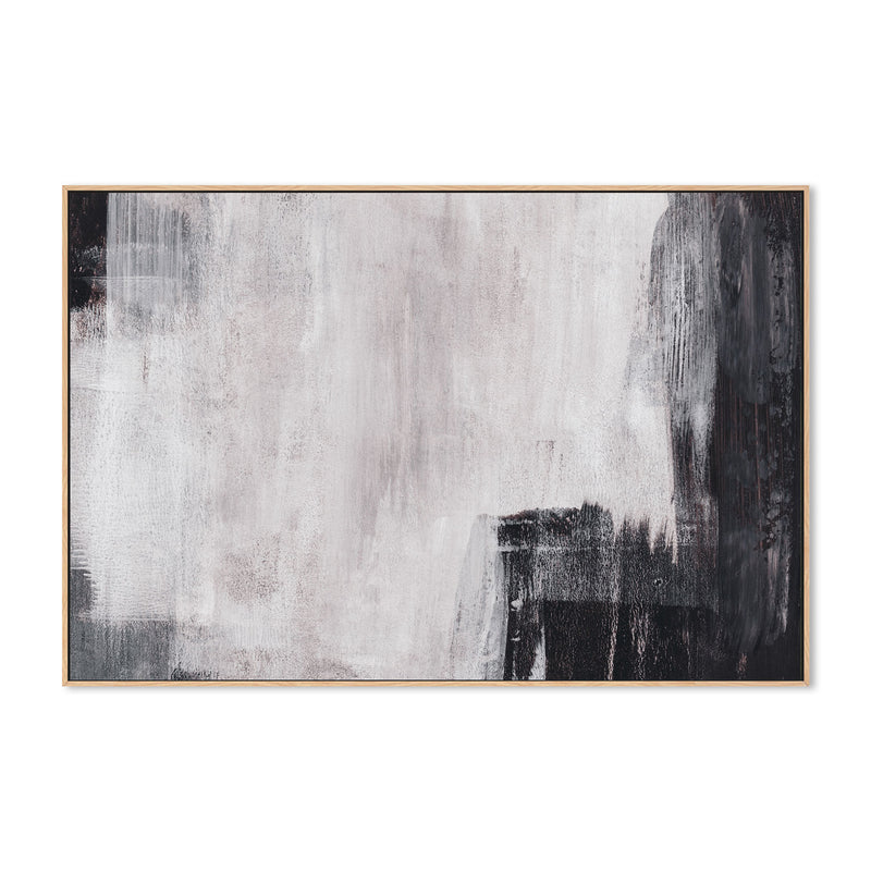 Shades of Black and Grey, Hand-Painted Canvas