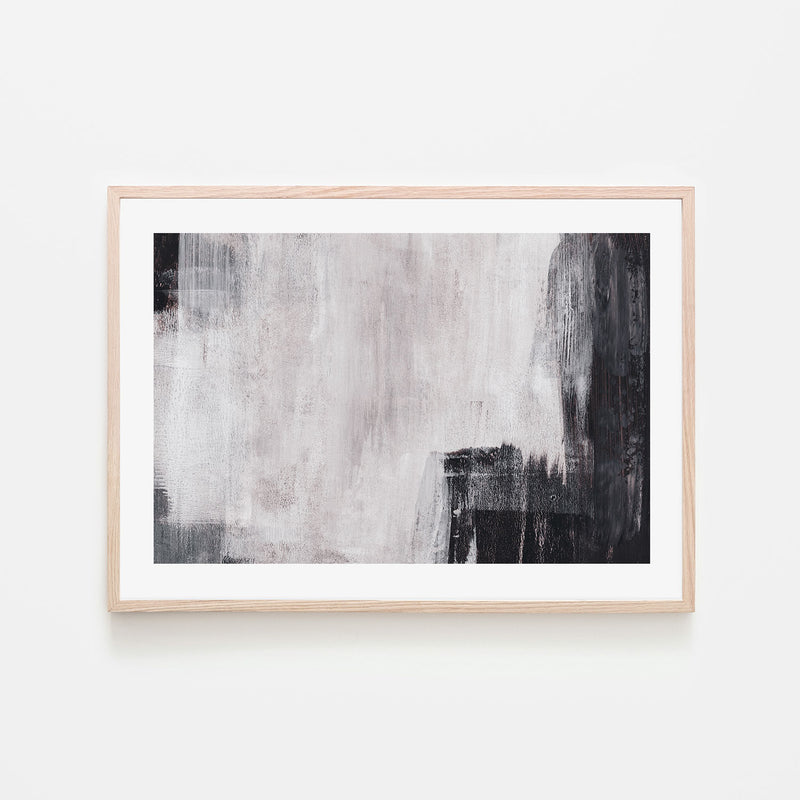 Shades of Black and Grey, Hand-Painted Canvas