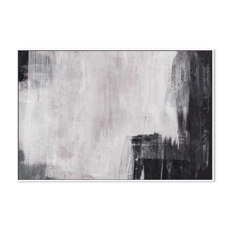 Shades of Black and Grey, Hand-Painted Canvas