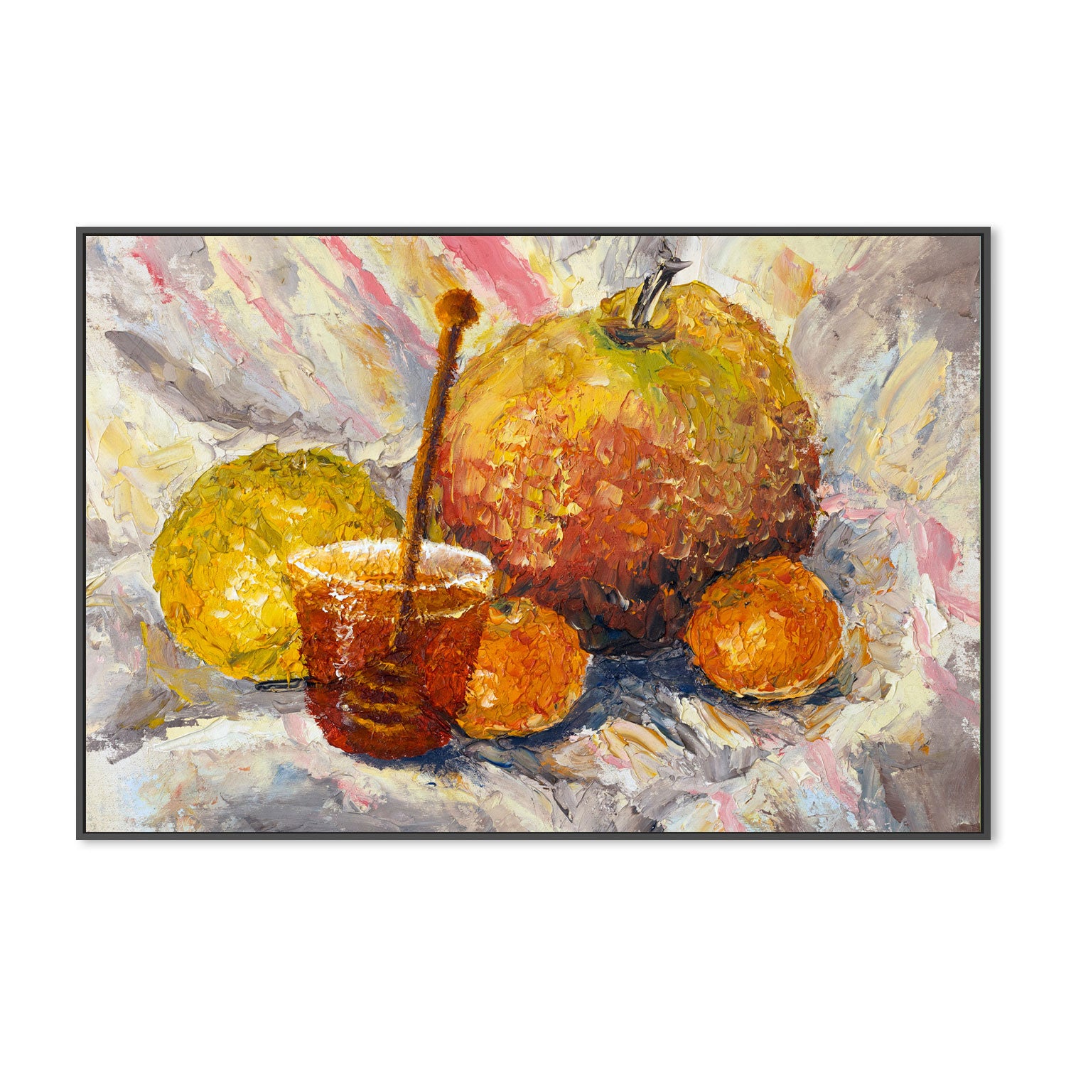 Citrus Selection, Style B, Hand-Painted Canvas
