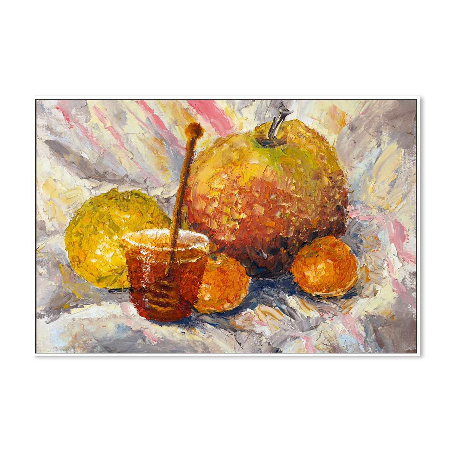 Citrus Selection, Style B, Hand-Painted Canvas