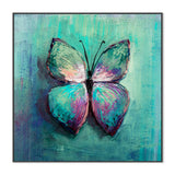 The Blue Butterfly, Style B, Hand-Painted Canvas