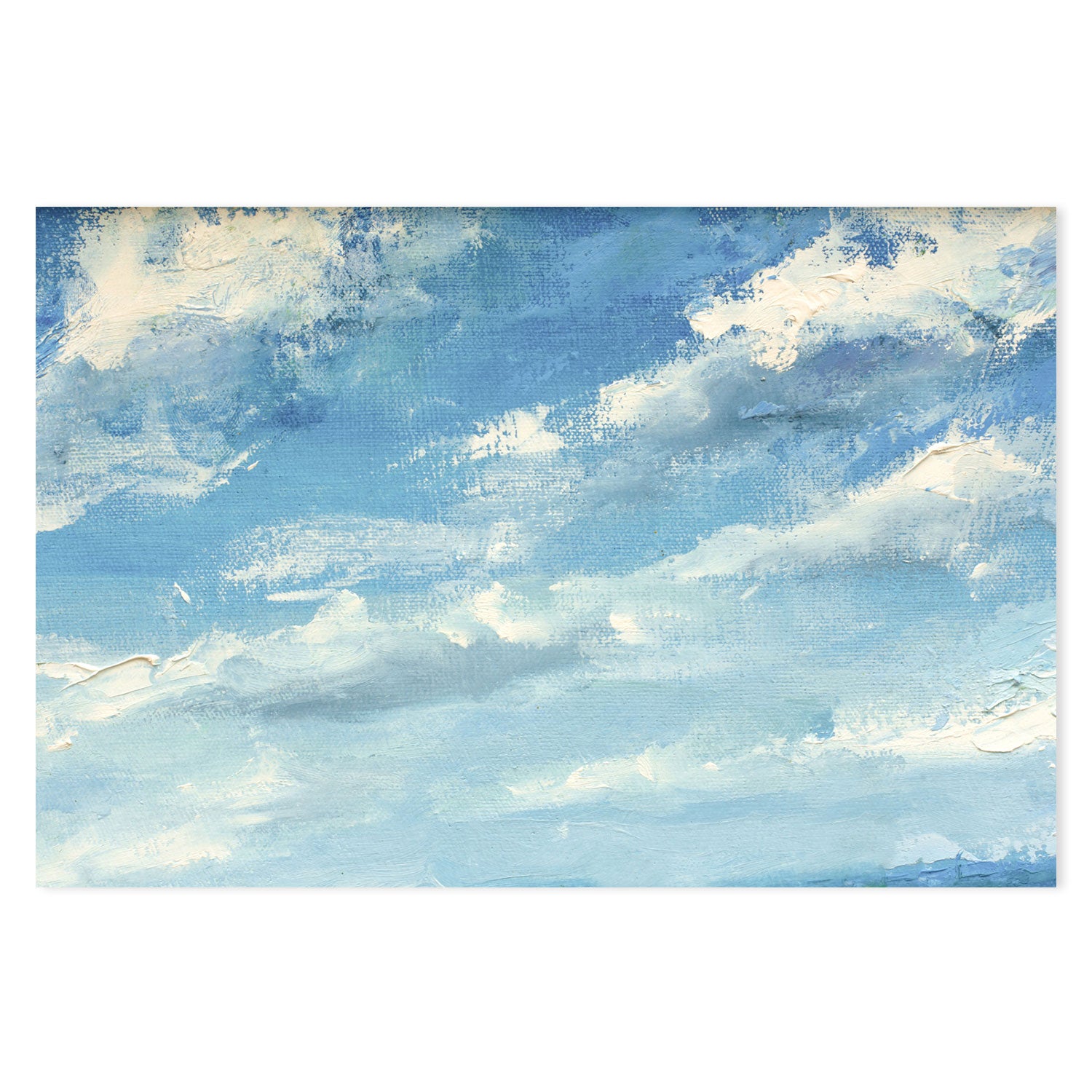 Cloudy Day, Style B, Hand-Painted Canvas
