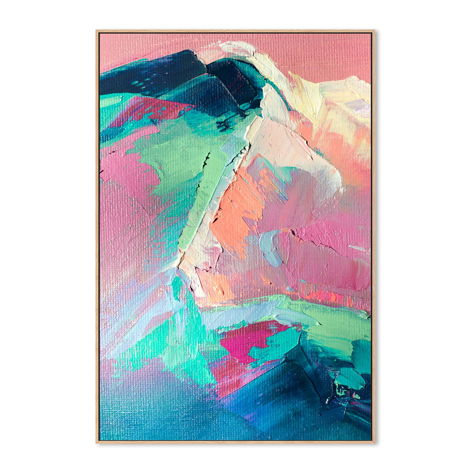 Peaks of Pastel, Style B, Hand-Painted Canvas