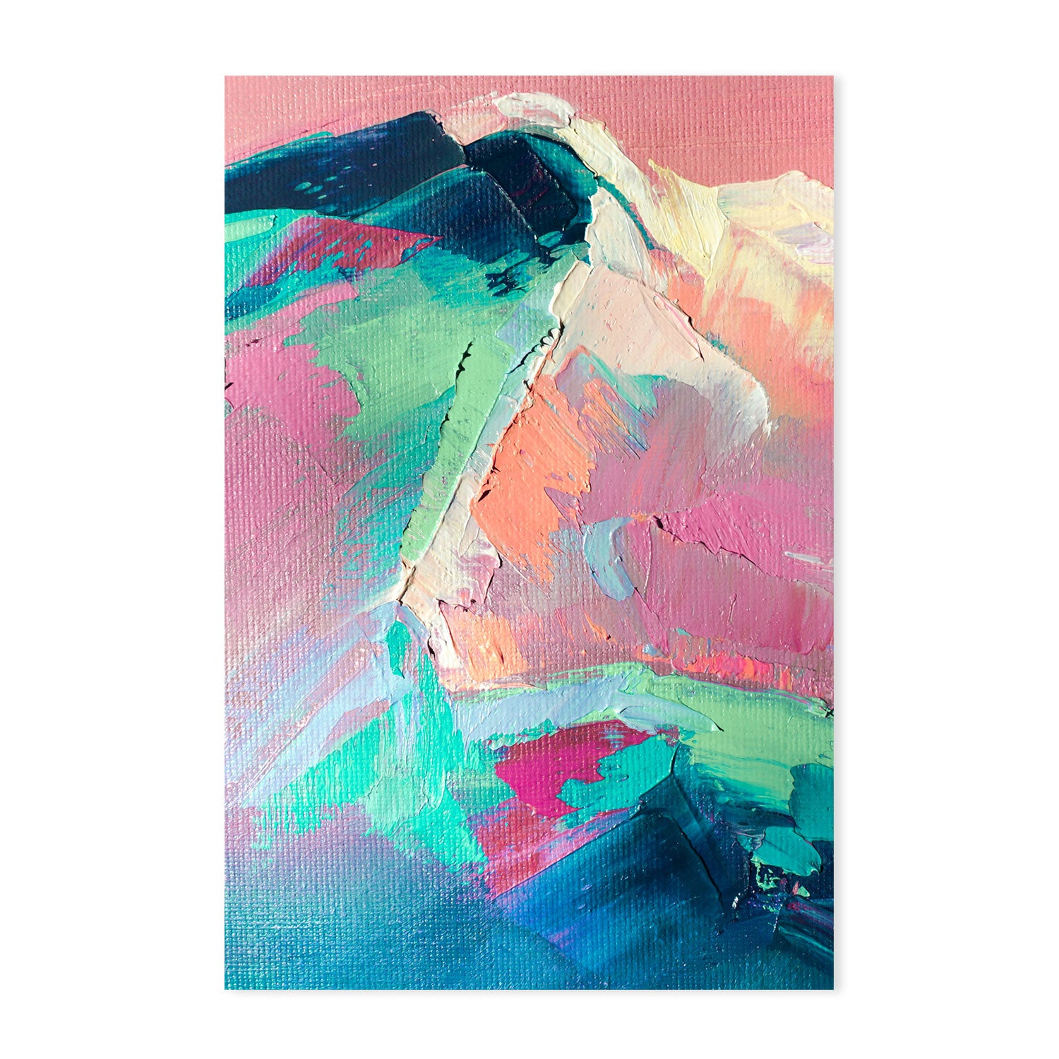Peaks of Pastel, Style B, Hand-Painted Canvas