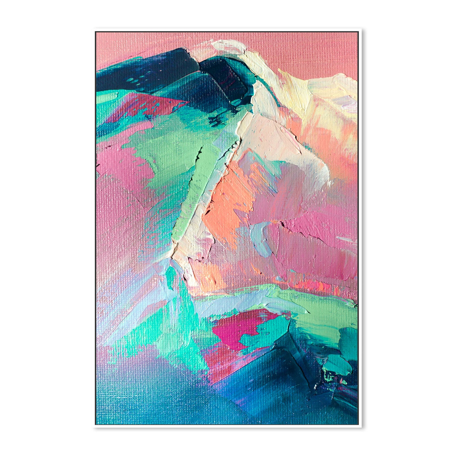 Peaks of Pastel, Style B, Hand-Painted Canvas