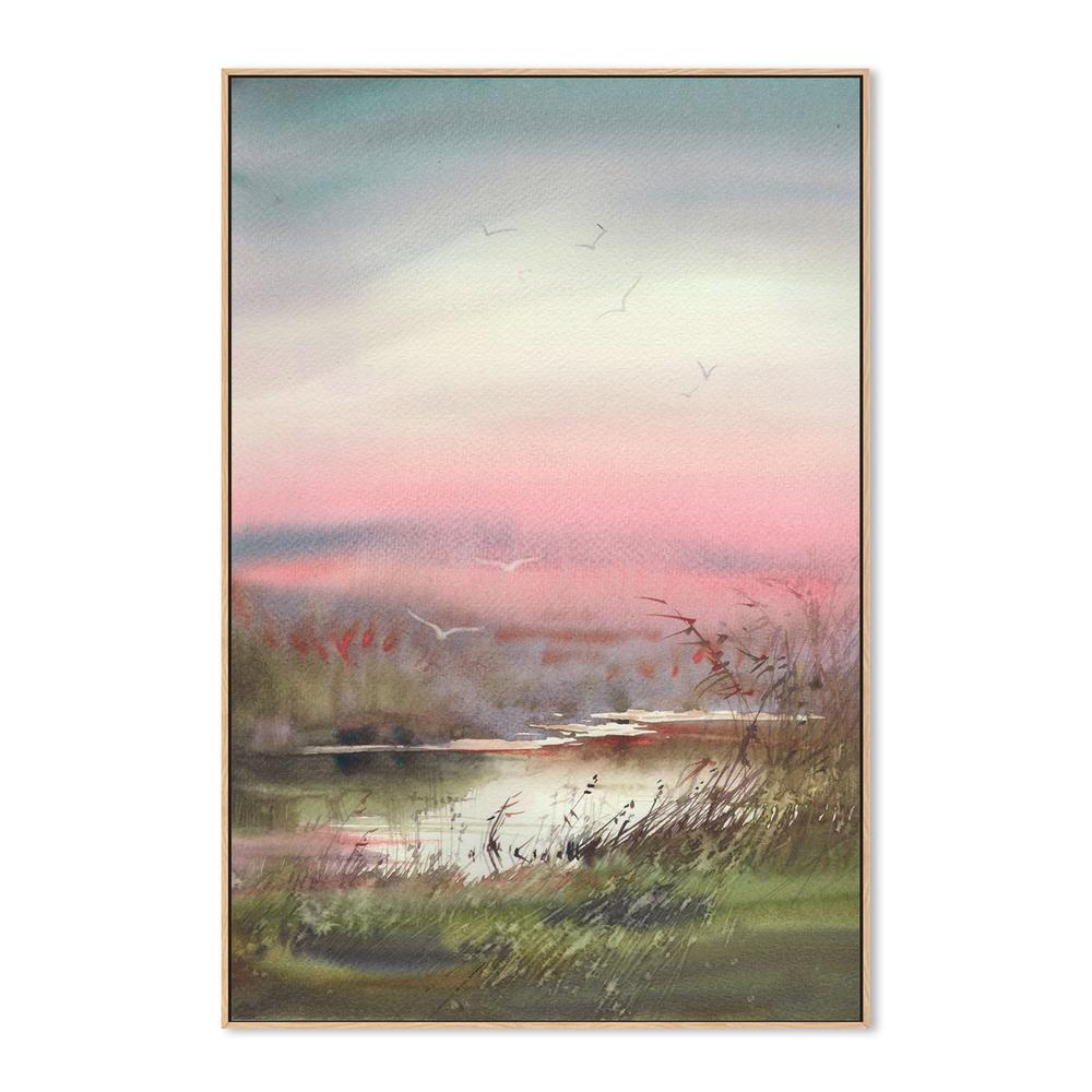 Pink Hues, Style B, Hand-Painted Canvas