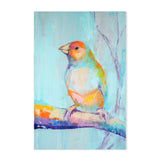 Pastel Coloured Bird, Style A , Hand-painted Canvas