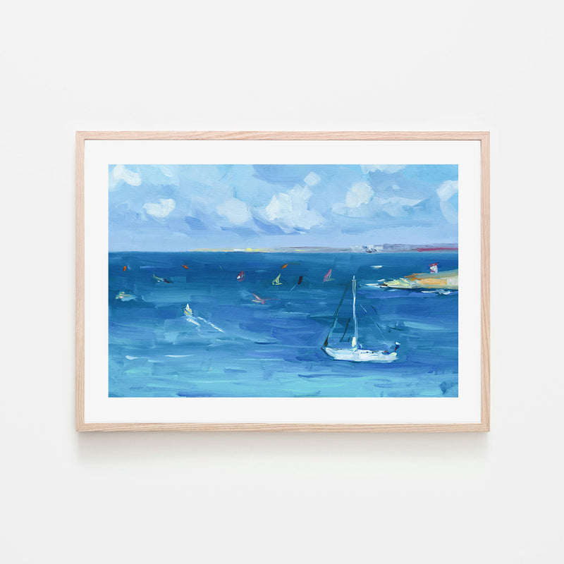 Sailing Day , Hand-painted Canvas